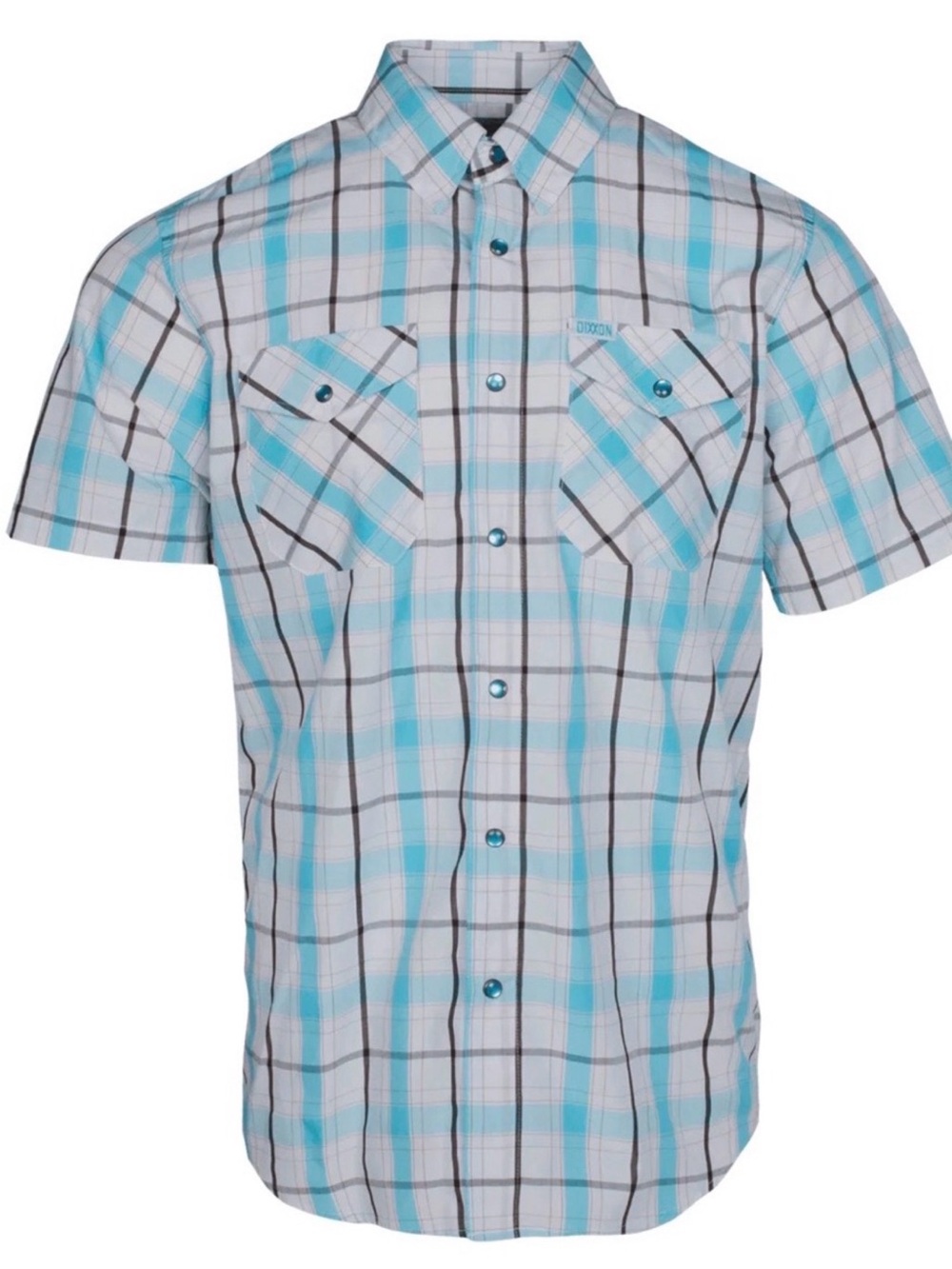 DIXXON Trunk Bay Bamboo Short Sleeved Button Down Shirt, Size Small